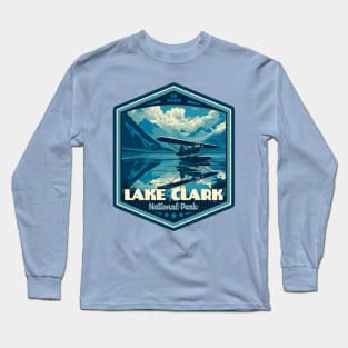 Lake Clark National Park Vintage WPA Style National Parks Art Long Sleeve T-Shirt